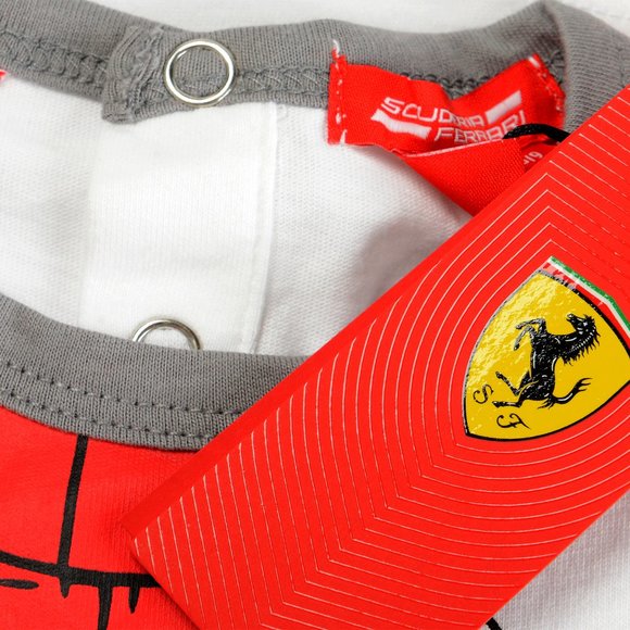 Scuderia Ferrari Infant Boy "Driver Print SS" Short Sleeve T-Shirt - Picture 4 of 4